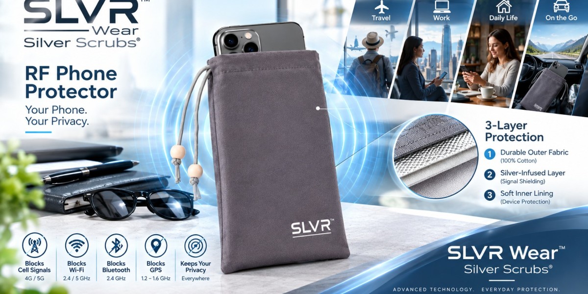 RF Phone Protector | Premium Silver Fiber Phone Shielding